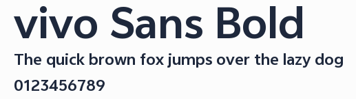 vivo Sans Bold預覽圖