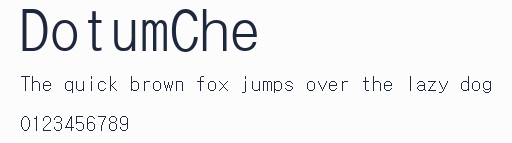 DotumChe預覽圖