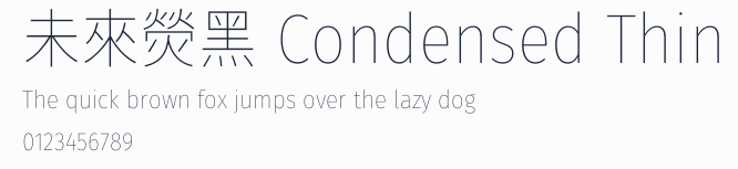 未來熒黑 Condensed Thin預覽圖