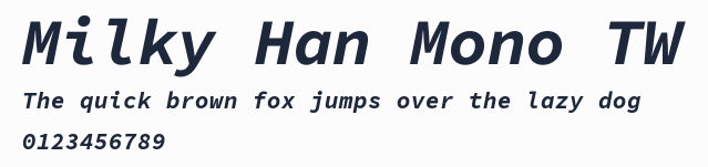 Milky Han Mono TW預覽圖