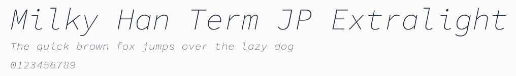 Milky Han Term JP Extralight預覽圖