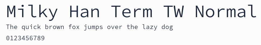 Milky Han Term TW Normal預覽圖