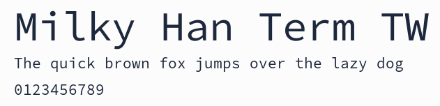 Milky Han Term TW預覽圖