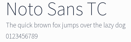 Noto Sans TC