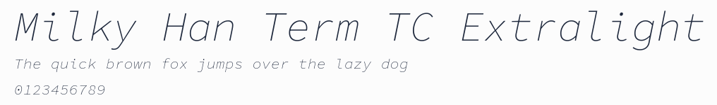 Milky Han Term TC Extralight預覽圖