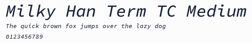 Milky Han Term TC Medium預覽圖