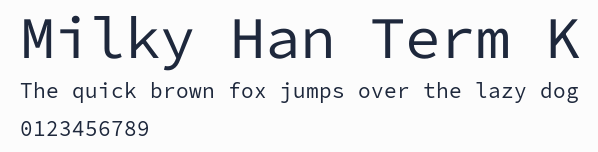 Milky Han Term K預覽圖