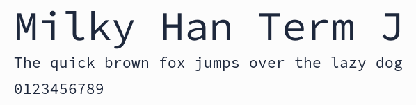 Milky Han Term J預覽圖