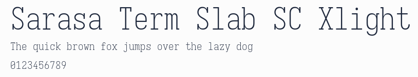 Sarasa Term Slab SC Xlight預覽圖