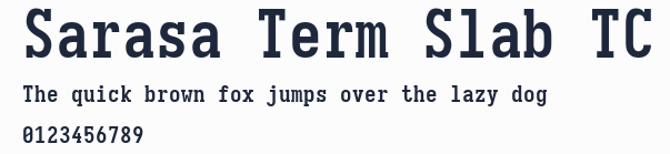 Sarasa Term Slab TC預覽圖