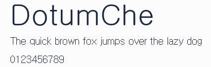 DotumChe預覽圖