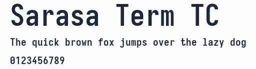 Sarasa Term TC預覽圖
