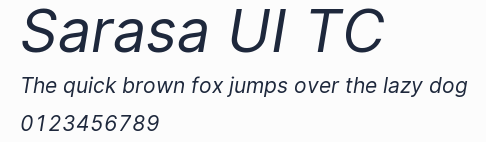 Sarasa UI TC預覽圖