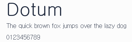 Dotum預覽圖