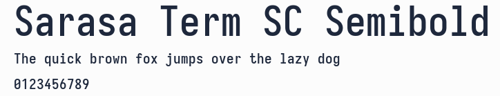 Sarasa Term SC Semibold預覽圖