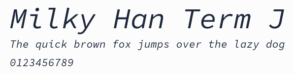 Milky Han Term J預覽圖