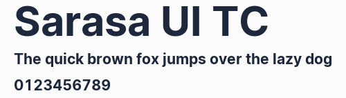 Sarasa UI TC預覽圖