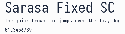 Sarasa Fixed SC預覽圖