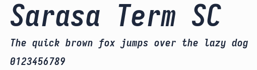 Sarasa Term SC預覽圖