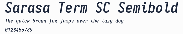 Sarasa Term SC Semibold預覽圖