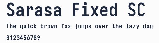 Sarasa Fixed SC預覽圖