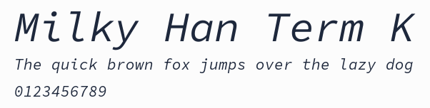 Milky Han Term K預覽圖