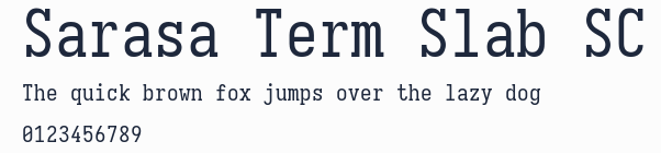Sarasa Term Slab SC預覽圖