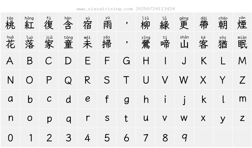 字符映射圖