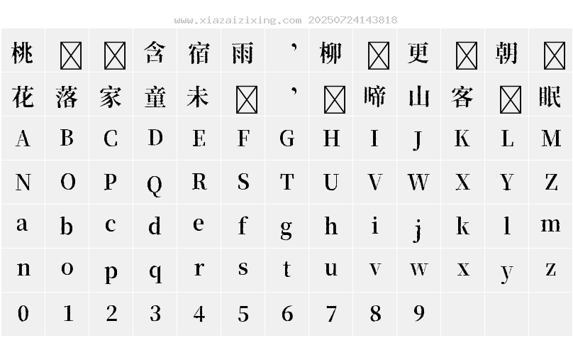 字符映射圖