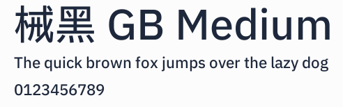 械黑 GB Medium預覽圖