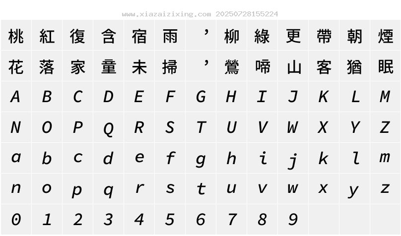字符映射圖