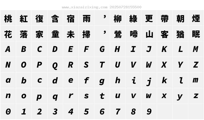 字符映射圖
