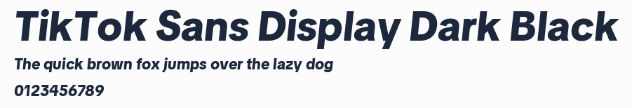 TikTok Sans Display Dark Black預覽圖