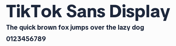 TikTok Sans Display預覽圖