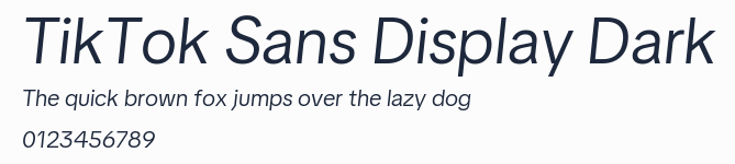 TikTok Sans Display Dark預覽圖