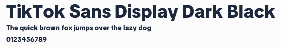 TikTok Sans Display Dark Black預覽圖