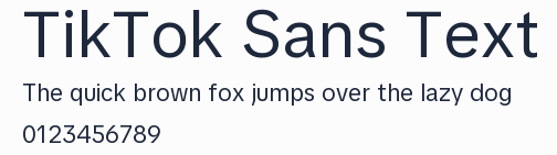 TikTok Sans Text預覽圖