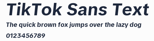 TikTok Sans Text預覽圖