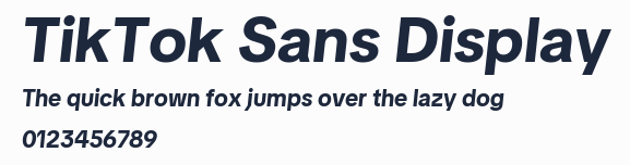 TikTok Sans Display預覽圖