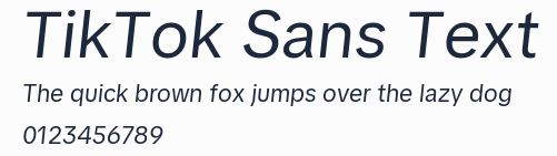TikTok Sans Text預覽圖