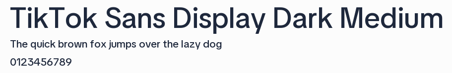 TikTok Sans Display Dark Medium預覽圖