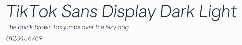 TikTok Sans Display Dark Light預覽圖