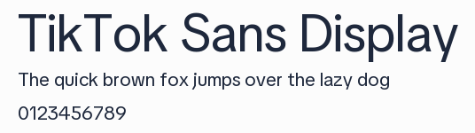 TikTok Sans Display預覽圖