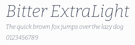 Bitter ExtraLight