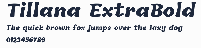 Tillana ExtraBold預覽圖