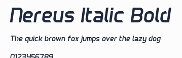 Nereus Italic Bold預覽圖