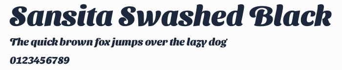 Sansita Swashed Black預覽圖