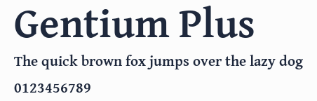 Gentium Plus預覽圖