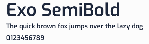 Exo SemiBold預覽圖