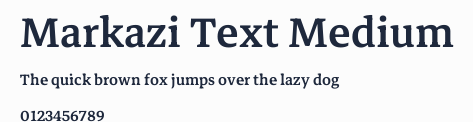 Markazi Text Medium預覽圖